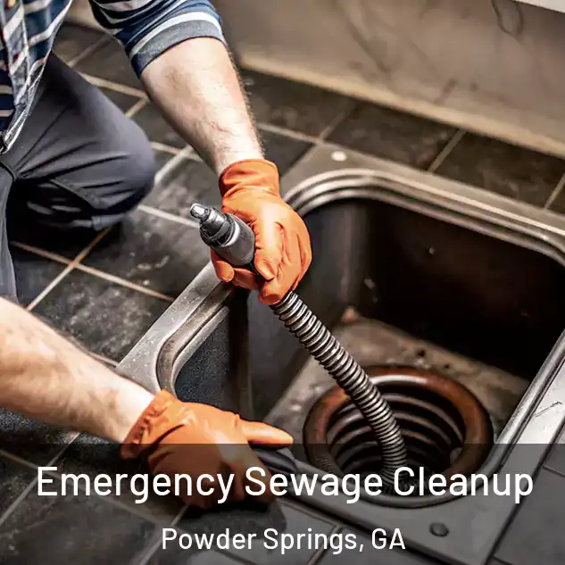  Emergency Sewage Cleanup Powder Springs, GA