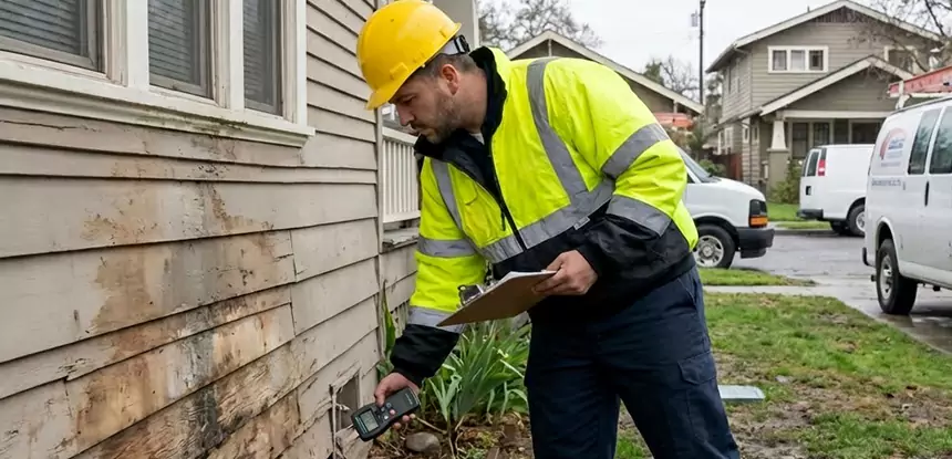 Water Damage Exterior Wall Powder Springs