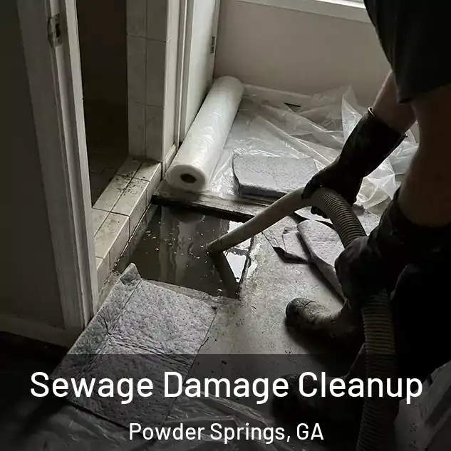  Sewage Damage Cleanup Powder Springs, GA