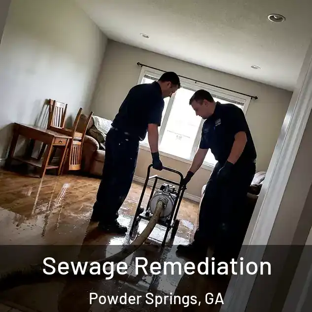  Sewage Remediation Powder Springs, GA