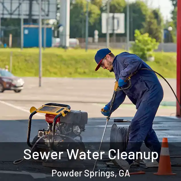  Sewer Water Cleanup Powder Springs, GA